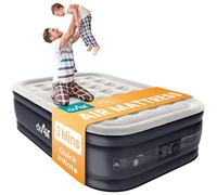 Dr. air Colchón inflable completo con bomba integrada, colchón elevado de 18 pulgadas, diseño de panal de abeja máximo de 600 libras, inflado de 3 minutos, parte superior aterciopelada impermeable