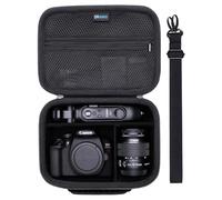 DR·AMIU Funda para cámara compatible con Canon EOS Rebel T7, R100, R50, R6, R8, R5, R7, 90D, 5D Mark IV, Sony, cámara Nikon, lente, trípode, con correa para el hombro y 4 separadores de fotos, bolsa