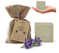 Dr.Ancient Barra de Jabón de Lavanda Orgánico Natural Vegano Tradicional Hecho a Mano Antiguo - Desmaquillante, limpiador de piel - Absolutamente Sin Químicos Jabón Puro Natural 140g (Paquete de 1)
