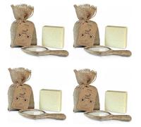 Dr.Ancient Jabón de Leche de Cabra, Orgánico, Natural, Tradicional, Hecho a Mano, Antiguo - Antienvejecimiento, Aclarador de la Piel, Hidratante - Sin Productos Químicos 140 g (Paquete de 4)