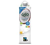 Dr. Antonio Martins - Coco Milk for Drinking con 3,8% de grasa I Deliciosa alternativa de leche I Sin azúcar añadido | Vegano | Orgánico | FAIRTRADE (1 x 1000 ml)