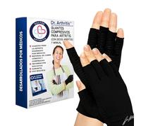 Dr. Arthritis Guantes Artritis de Compresión con Cobre Desarrollados Por Médicos - Incluye Manual Sanitario (1 Par, Idioma Español No Garantizado)