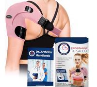 Dr. Arthritis Hombrera Ortopédica Diseñada por Médicos para Hombro Izquierdo y Derecho - Soporte Inmovilizador Ajustable para Lesiones y Alivio del Dolor - Incluye Manual Escrito por Médico [Rosa]