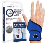 Dr. Arthritis Muñequera Tendinitis Muñeca Desarrollada por Médicos - Férula Túnel Carpiano para Alivio de Lesiones de Muñeca y Lesiones Ligamentos [1 Unidad, Azul]