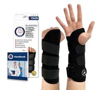 Dr. Arthritis Muñequera Túnel Carpiano con Férula Desarrollada por Médicos - Férula Ajustable Para Cualquier Tamaño, Mano Derecha, Incluye Manual Sanitario