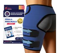 Dr. Arthritis Musleras Compresión Mujer Desarrolladas por Médicos - Alivio del Dolor de Ciática y Síndrome Piriforme - Soporte para Muslo e Isquiotibiales - Unisex (Talla S/M, Azul Marino)