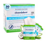 Dr. B Dental Solutions Toallitas Cleanadent, blancas, 30 unidades individuales