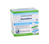 Dr. B Soluciones dentales Toallitas Cleanadent - Llevacin de la dentadura postiza conveniente Refresca las encas sin colores/sabores artificial