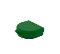 Dr. Bauer's Estuche para aparatos dentales, estuche KFO, estuche de almacenamiento higiénico para aparatos dentales, prótesis, con orificios de ventilación, verde, 2,70 cm, Práctico