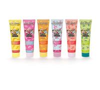 Dr. Bauer's Lovely Friends Pasta de dientes con diseños brillantes, varios sabores deliciosos, pasta dental para niños y adultos, envase sostenible, 90 ml por tubo SET DE PRUEBA (6x 90 ml)