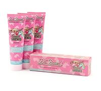 Dr. Bauer's Lovely Friends Pasta de dientes infantil con figuras mágicas con purpurina, cuidado dental vegano con xilitol contra la caries, diversión de limpieza para niños a partir de 2 años, 3 x 90