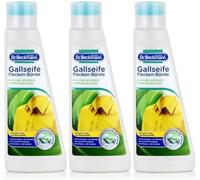 Dr. Beckmann Cepillo para manchas de jabón biliar, con jabón natural y cepillo especial suave, 3 unidades (3 x 250 ml)