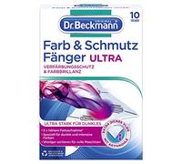 Dr. Beckmann Color & Strainer Ultra | long-lasting color protection for dark laundry and intense colors | ultra strong and with activated carbon for color brilliance | 10 wipes