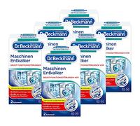 Dr. Beckmann Descalcificador para máquinas, contra la cal persistente en lavadoras y lavavajillas, ayuda a prevenir disfunciones, 12 x 50 g