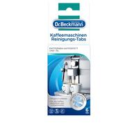 Dr. Beckmann Pastillas de limpieza para máquinas de café, elimina la grasa y el aceite del café, con oxígeno activo, 6 unidades