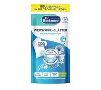 Dr. Beckmann Suavizante de hojas frescor primaveral - 14 hojas | Ultra compacto, 0% residuos, fragancia al tacto, hasta 7 días de frescura, ideal para ropa deportiva y toallas