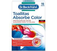 Dr. Beckmann Toallitas Absorbe Color | Para una protección duradera de los colores de la colada | 15 toallitas