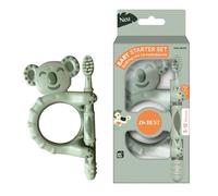 Dr.BEST Baby Starter - Juego de cepillo de dientes para bebés de 3 a 12 meses, diseño con dientes infantiles, 1 unidad