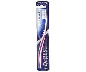 Dr.BEST Cepillo de dientes original, medio (1 pieza), ayuda a proteger las encías