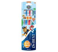 Dr.BEST Paw Patrol - Cepillo de dientes suave (2 unidades + 1 unidad)