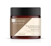 Dr Botanicals Activate Deep Cleansing & Pore Purifying Walnut Exfoliator 60ml - Exfoliante facial natural con polvo de cáscara de nuez para una piel más suave y clara - Elimina suavemente la piel