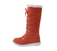 Dr. Botas S 1460 Moda Invierno para Mujer Tacones Planos Botas Casual Cálidas Gruesas Botas de Nieve Jardines Botas Invierno, rojo, 38 EU