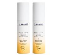 Dr. Brandt Bright This Way Triple Active Retinol - Paquete de 2 de 1 oz - Crema renovadora suave de noche - Reduce arrugas y decoloraci n, ilumin