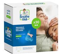 Dr. Breathe Well - 30 Tiras Nasales Antironquidos - Talla L - Extra Fuertes - Fácil de quitar. Tiras Nasales para Dormir y Deportivas, Alivian la Congestión Nasal y te ayuda a Respirar Mejor.