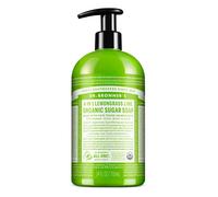 Dr. Bronner - Jabn de azcar orgnico (hierba de limn 24 onzas) - Hecho con aceites orgnicos de azcar y polvo shikakai 4 en 1 usos: la cara d