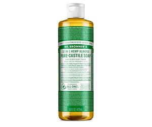 Dr. Bronner - Jabón de Castilla líquido orgánico de almendra, 473 ml
