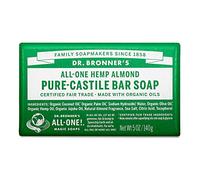 Dr. Bronner’s - Jabón en barra Pure-Castile (Almendra, 5 onzas) - Hecho con aceites orgánicos, para rostro, cuerpo y cabello, suave e hidratante, biodegradable, vegano, sin crueldad, sin OGM