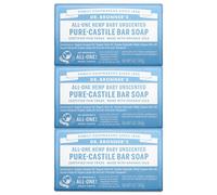 Dr. Bronners Bar Baby Mild Unscented 5oz. Soap (3 Pack) by Dr. Bronner's