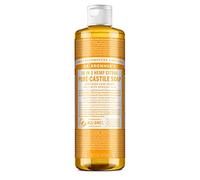 Dr. Bronner's - Jabón líquido puro de Castilla (cítricos, 16 onzas) - Fabricado con aceites orgánicos, usos 18 en 1: cara, cuerpo, cabello, lavandería, mascotas y platos, concentrado, vegano, sin OMG