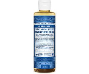 Dr. Bronner's Jabón natural de menta 18 en 1, 240 ml