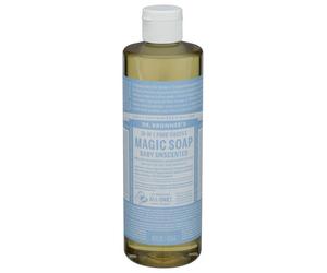 Dr. Bronner's Organic Baby - Jabón líquido puro sin perfume, 473 ml