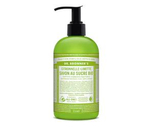 Dr.Bronner's Savon Pur Végétal Citronnelle Citron Vert 355 ml