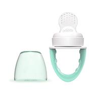 Dr. Brown’s Alimentador Antiahogo para Bebés a Partir de 4 Meses - Verde | Chupete mordedor con bulbo de silicona apto para introducir sólidos en la alimentación del bebé, sin BPA