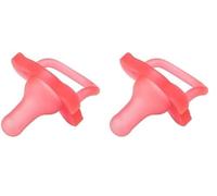 Dr. Brown’s Chupete para Bebé Todo Silicona +0 Meses HappyPaci - Tetina con la Misma Forma que el Biberón de Boca Estrecha para una Transición Suave - Silicona Médica Sin BPA - Color Rosa