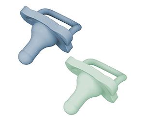 Dr. Brown’s Chupete para Bebé Todo Silicona +0 Meses HappyPaci - Tetina con la Misma Forma que el Biberón de Boca Estrecha para una Transición Suave - Silicona Médica Sin BPA - Pack de 2 Unidades