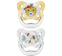 Dr Brown's PreVent Chupete de Ortodoncia Amarillo 6-18m x2