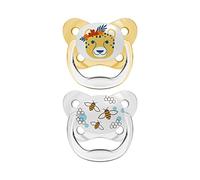 Dr Brown's PreVent Chupete de Ortodoncia Amarillo 6-18m x2