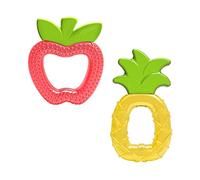 Dr. Brown’s Mordedores de Frío para Bebé 3M+ AquaCool Frutas - Mordedor Refrigerante Lleno de Agua Purificada y con Texturas para un Alivio Extrafrío de la Dentición - Sin BPA