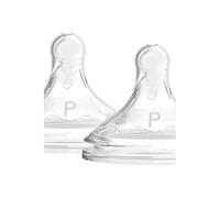 Dr. Brown’s Tetina para Bebés Prematuros de Silicona Médica Resistente Sin BPA - Flujo Extralento - Compatible con Biberones de Boca Ancha Options+ - Pack de 2 Unidades