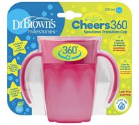 Dr Brown Vaso 360 Sin Boquilla Rosa 200ml