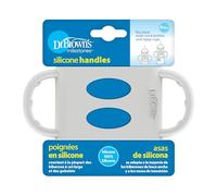 Dr. Brown's 100% Silicone Wide-Neck Baby Bottle Handles, Turquoise
