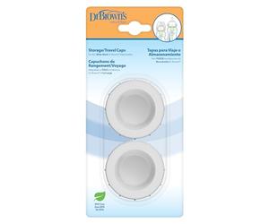 Dr. Brown's 248739.0 - Tapones de viaje para biberones boca ancha, 2 unidades