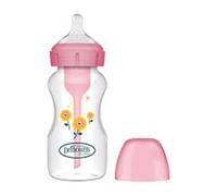Dr Brown's Anti-Colic Biberón Rosa Boca Ancha 270ml