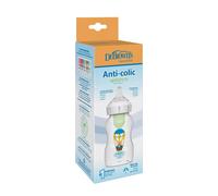 Dr Brown's Biberón Anticólico Options+ Cuello Ancho Conejo 330 ml 3m+