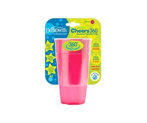 Dr. Browns Cheers 360 Copo Sem Bocal +9 M Rosa 300 ml