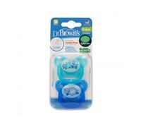 Dr. Browns Chupete PreVent Ortodóntico Nocturno Silicona Sin BPA 0-6 meses Pack 2 unidades